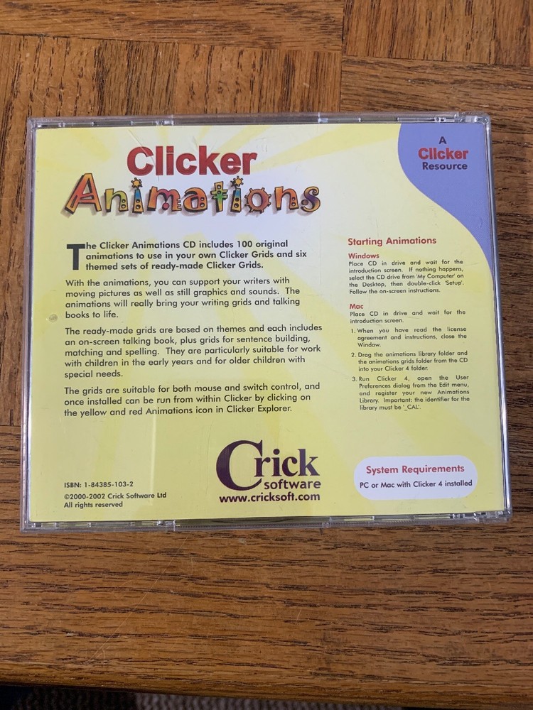 Clicker Animations Computer Software