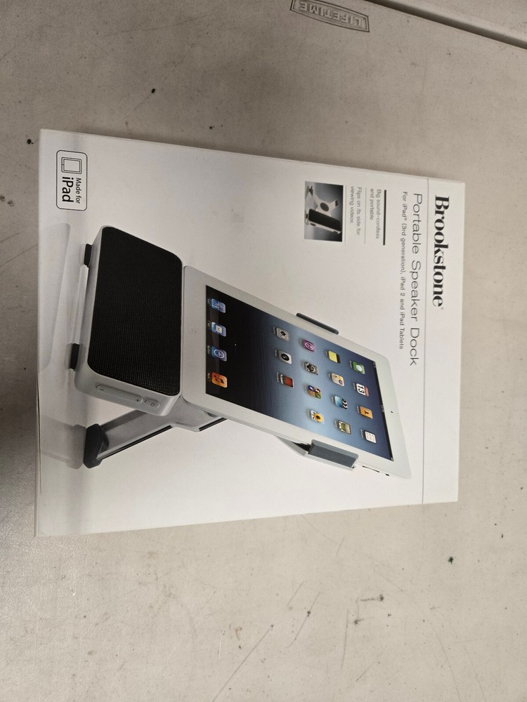 Speaker Dock Station Portable iPad 3rd Gen iPad 2 iPad Tablets Brookstone - New