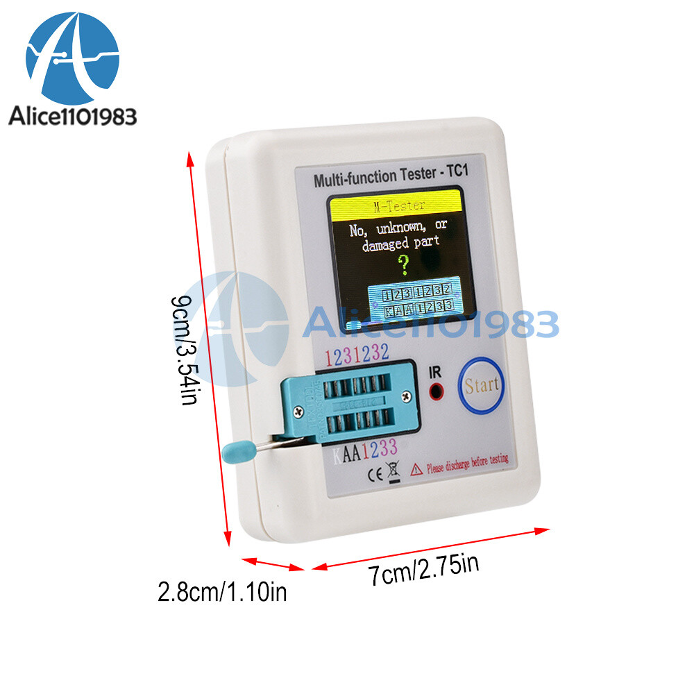 1/2/5PCS Transistor Tester TFT Diode Triode Capacitance Meter LCR-T6/TC1 MOSFET