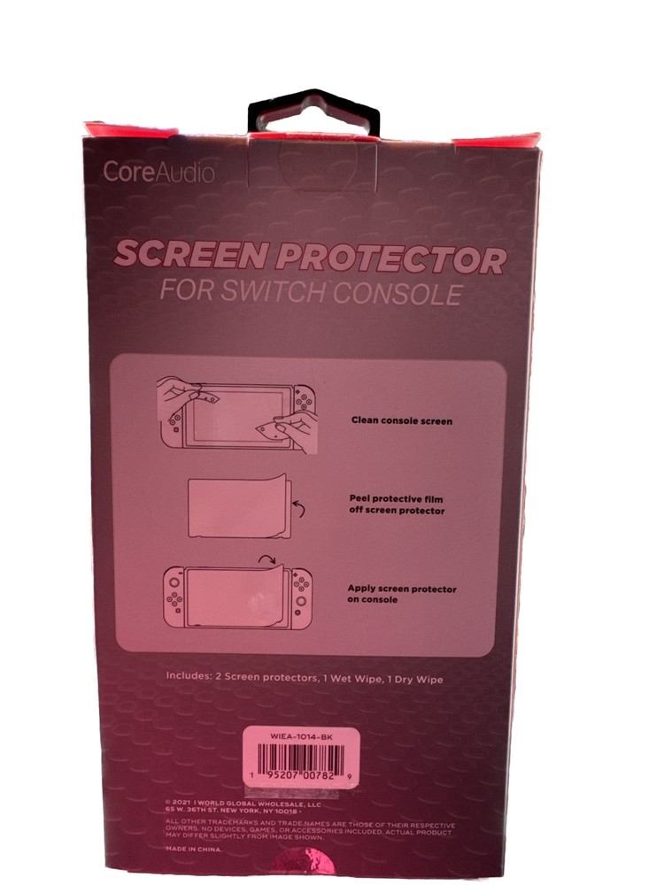 CoreAudio Screen Protector for Nintendo Switch Console, Pack of 2 NEW