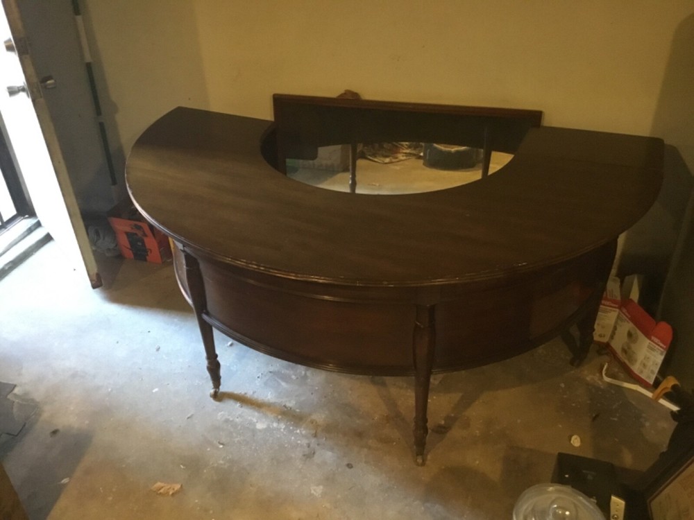 kittinger half moon leaf desk