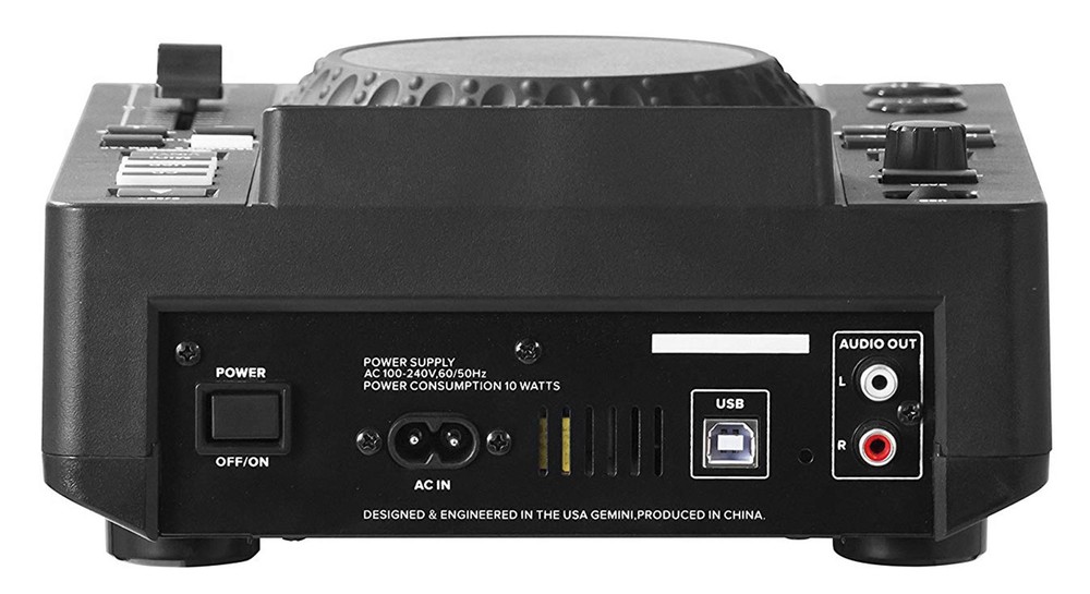 Gemini MDJ-600 USB/CD Media Player DJ MIDI Controller+Battery Par Light