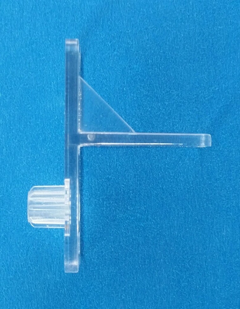 72 New Clear 1/4" Plastic Shelf Support clip