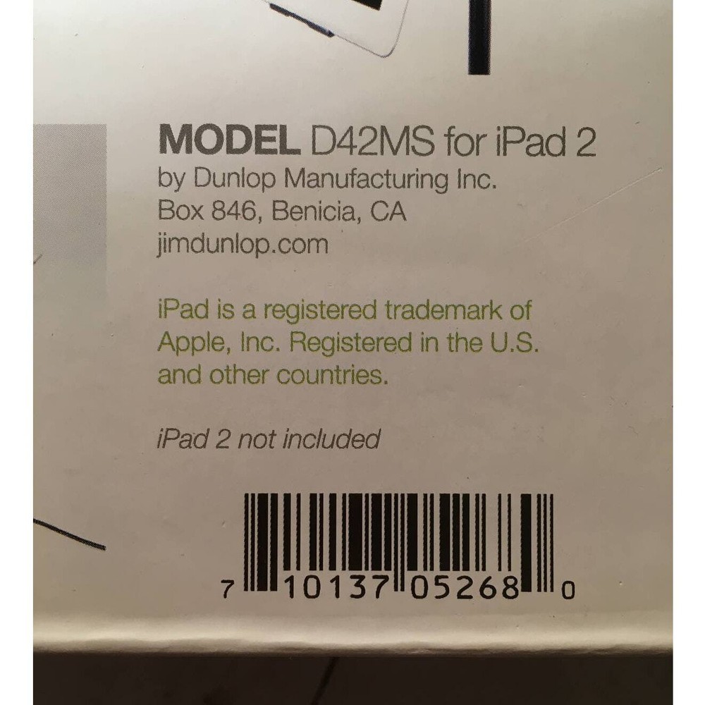 Dunlop iPad2 Tablet Holder Microphone Sturdy Stand D42MS Tablet Mount Assembly