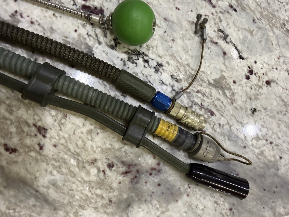 PILOT AVIATION OXYGEN MASK Pull Cord Comms AIRCRAFT EJECTION SEAT MARTIN BAKER