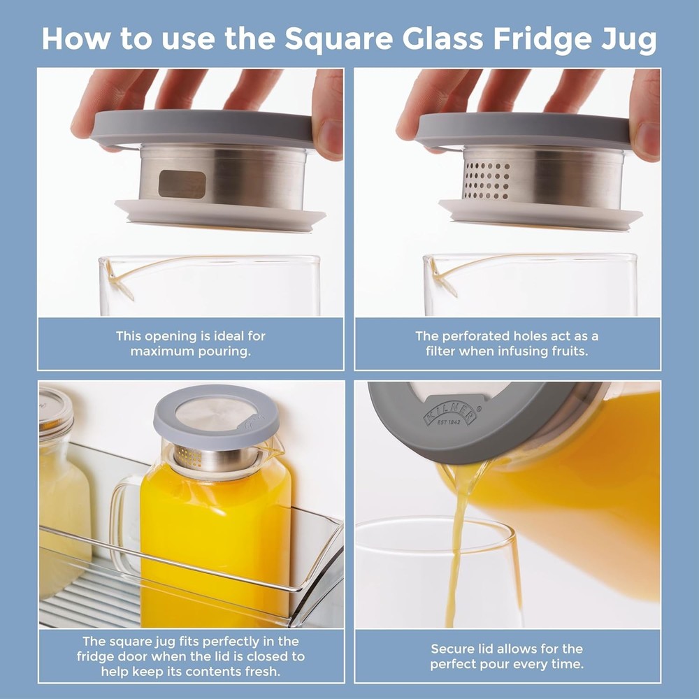 Kilner Fresh Storage Fridge Jug