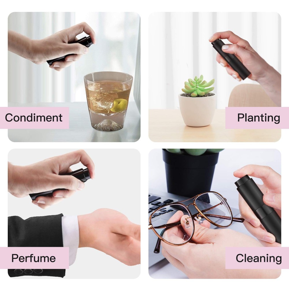 5 Pack Travel Perfume Atomizer Refillable 8ml Cologne Sprayer Mini Multi Color