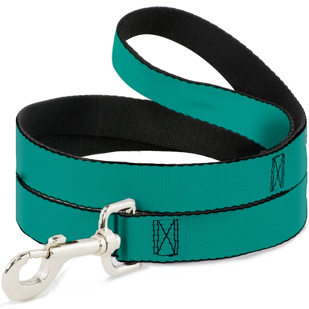 Dog Leash Teal NARROW 0.5"