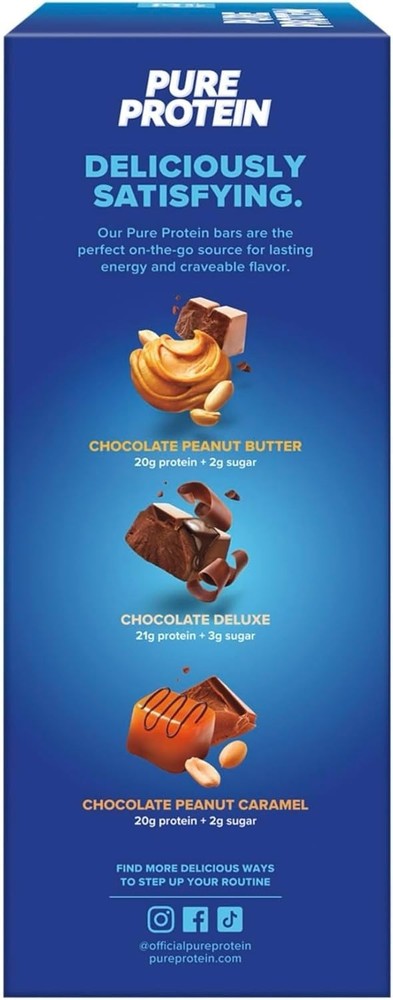 Pure Protein Bar, Variety Pack, 1.76 oz, 25-pack