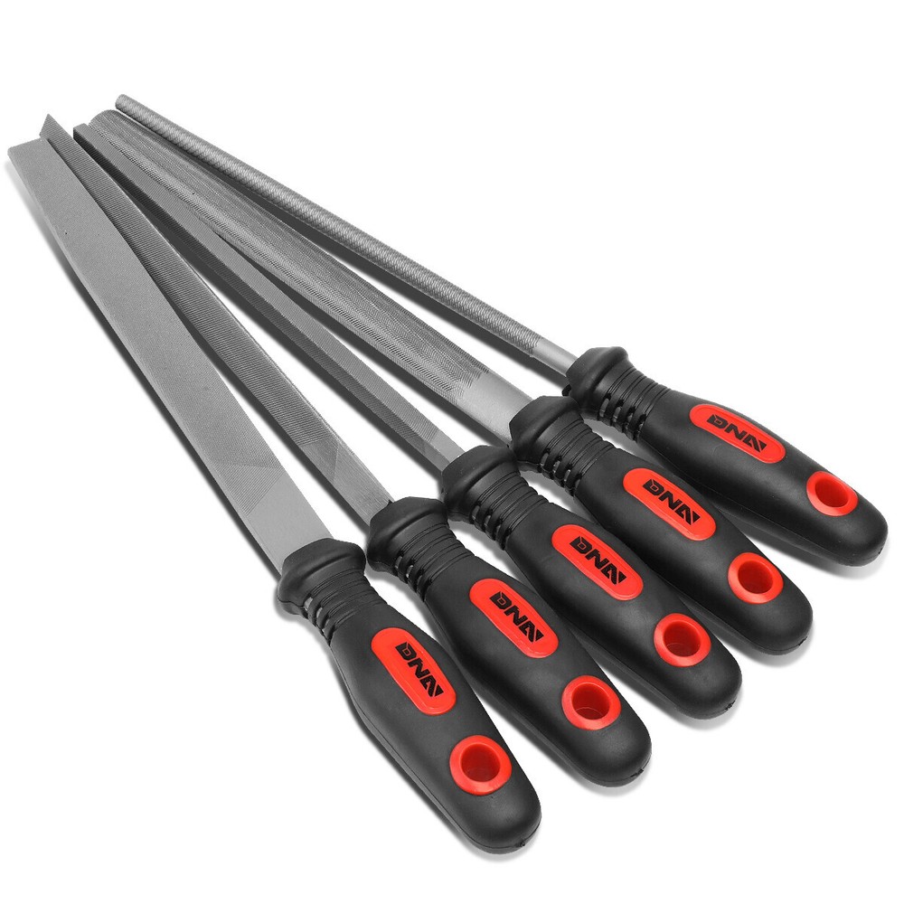 12" Long Tooth Pattern Double Cut Serration Pattern Bastard File Repair Tool Kit