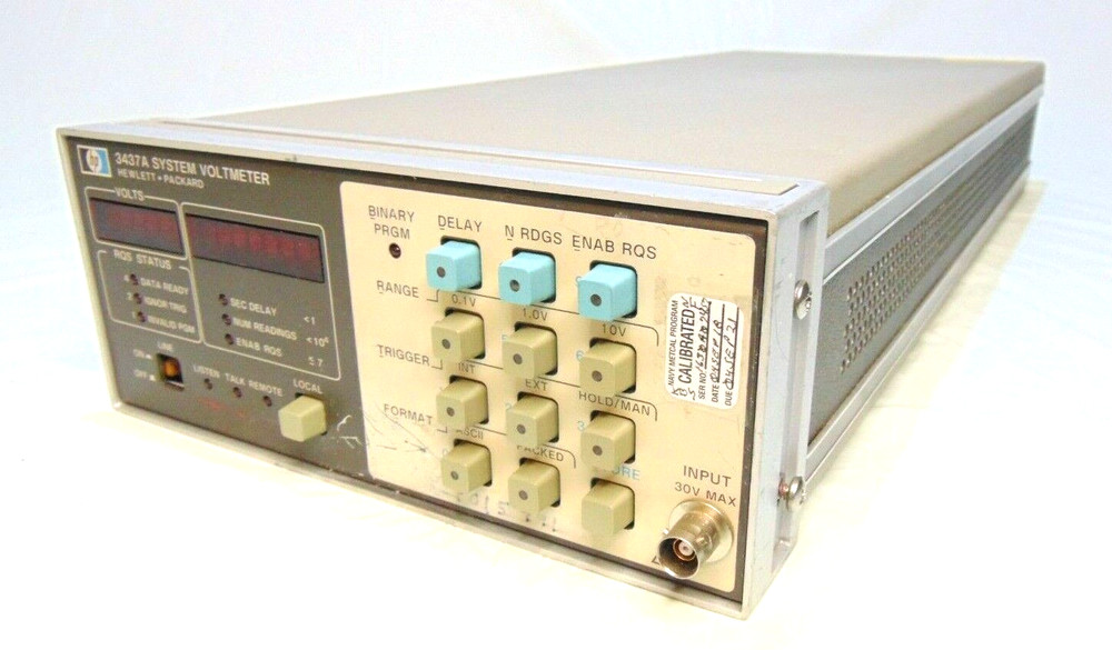 System Voltmeter HP Hewlett Packard 3437A Agilent Keysight