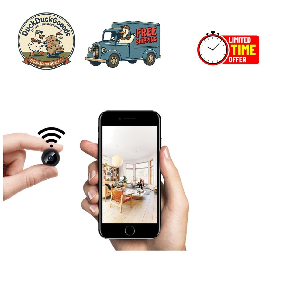 Wireless 1080P Indoor Security Camera - Smart Design with Motion Detection