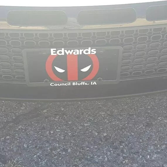 Deadpool Custom License Plate Car Tag Vanity Plate