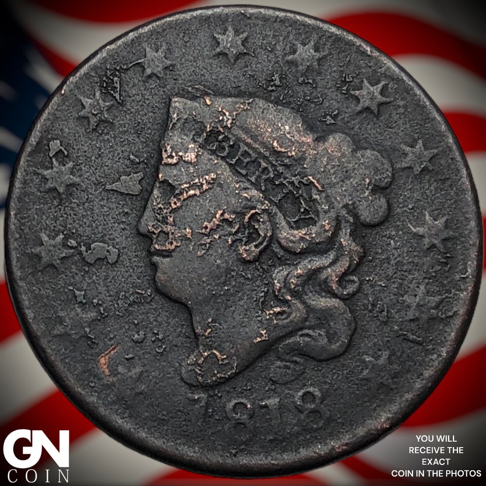 1818 Coronet Head Large Cent X7410
