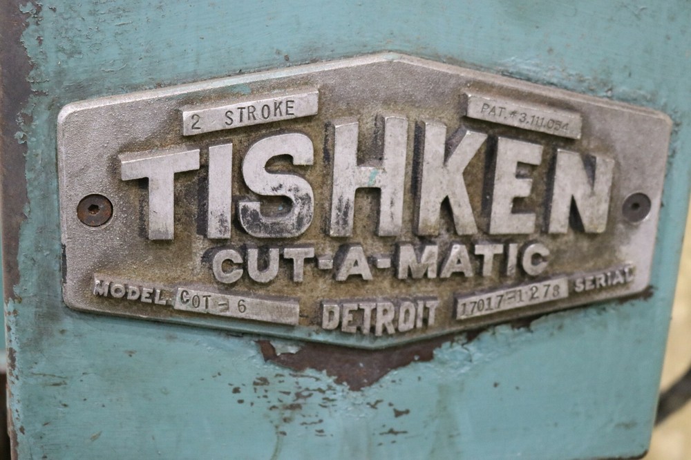 18 TON TISHKEN MODEL #COT-6 CUTOMATIC CUTOFF PRESS: YODER #70959