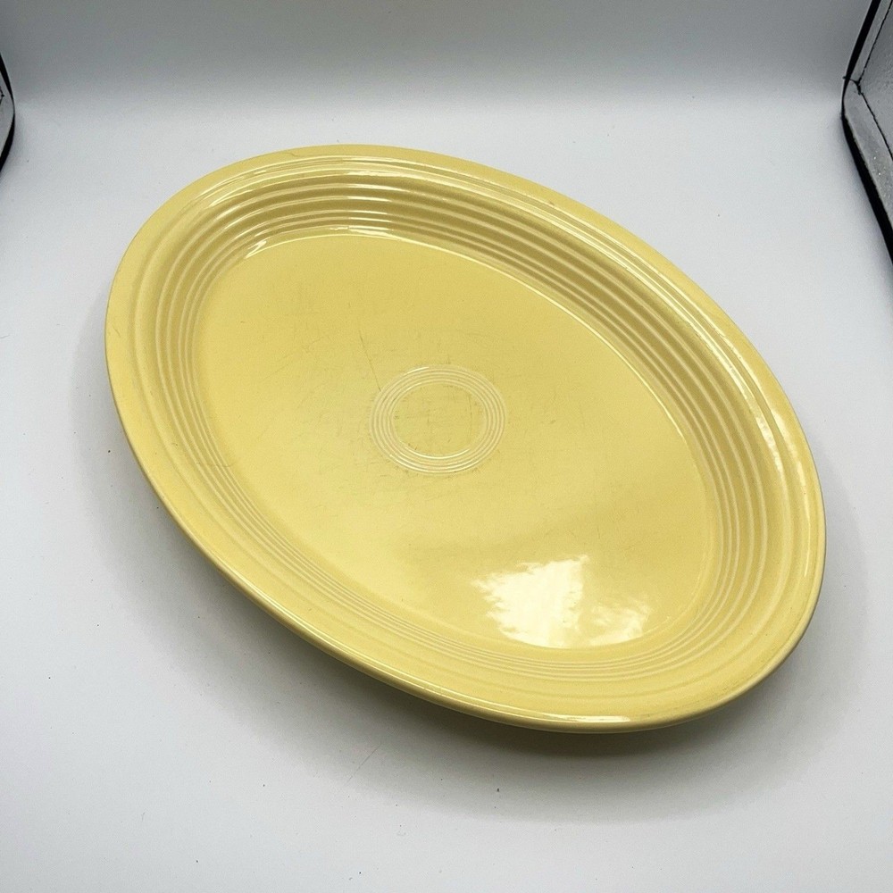 Fiestaware Large 13" Serving Platter Yellow Fiesta