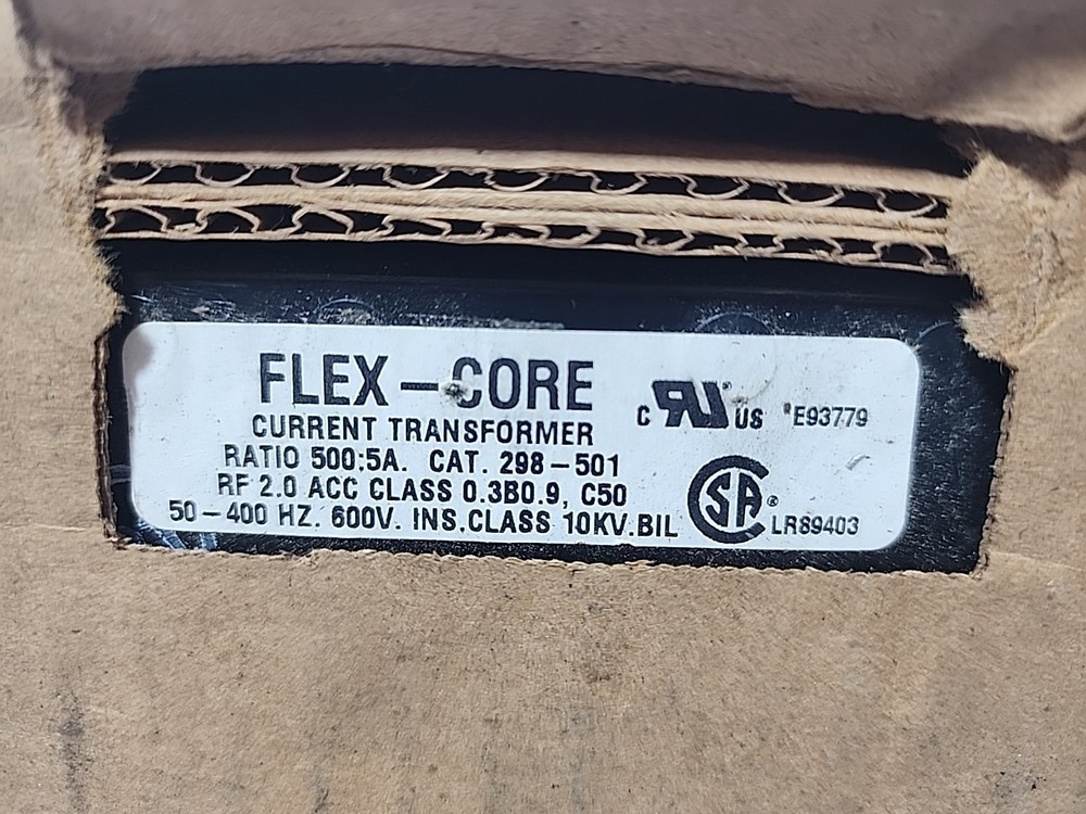FLEX CORE 298-501, 500:5, Current Transformer, Sealed Box