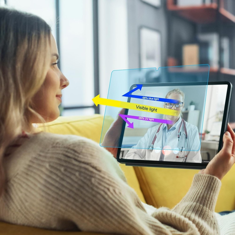 2 PACK 12.4inch Blue Light Blocking Screen Protector for Samsung Galaxy Tab S9 P