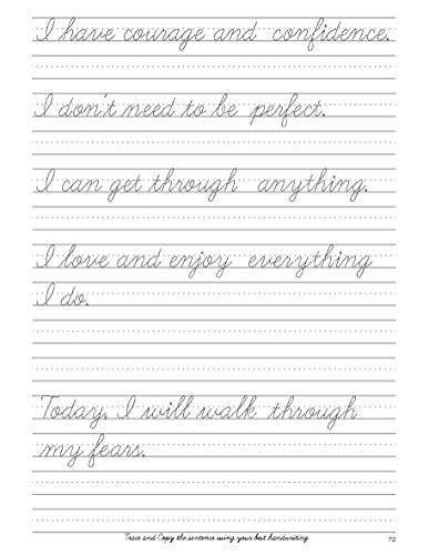 Cursive handwriting workbook for Adults: Learn to write in Cursive, Improve...