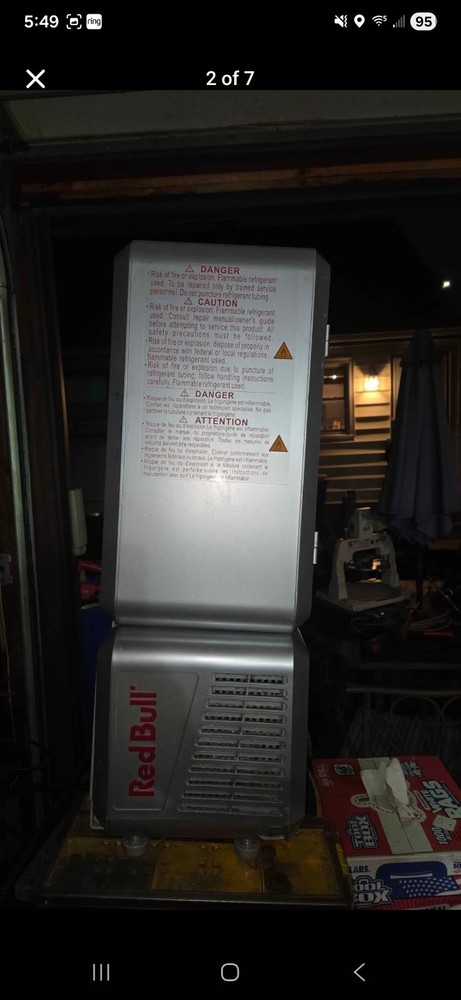 Red Bull Mini Fridge Micro Cooler Countertop Refrigerator