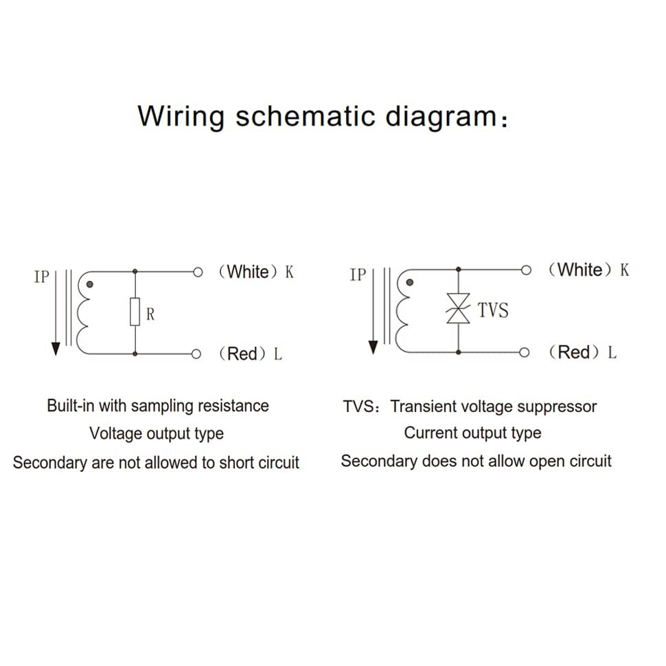 2Pcs SCT-013-000 30A 1V Non-invasive Split Core Current Transformer Sensor SC...