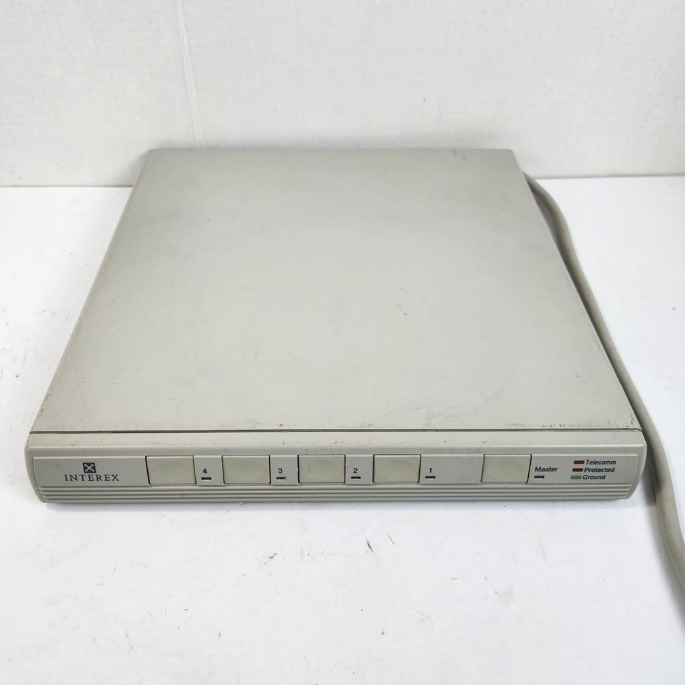 INTEREX S3304M Master Computer Power Strip Surge Suppressor Vtg Tested