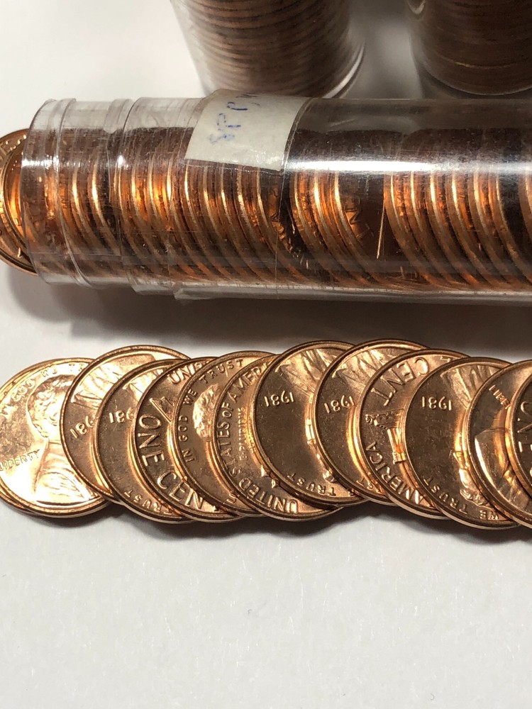 1981 - Lincoln Memorial Cent Roll in Tubes