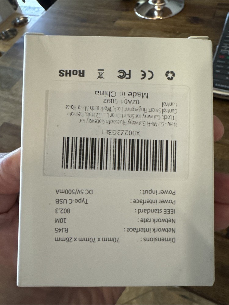 G2 Gateway Smart Lock WiFi Remote Control Bluetooth Lock DD & TT Lock App 2.4