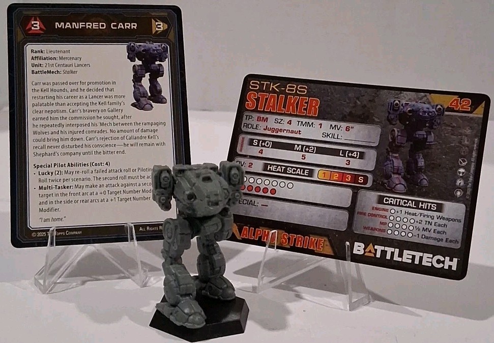 New BattleTech: Stalker Mech 21st Centauri Lancers Command Lance B&N Exclusive