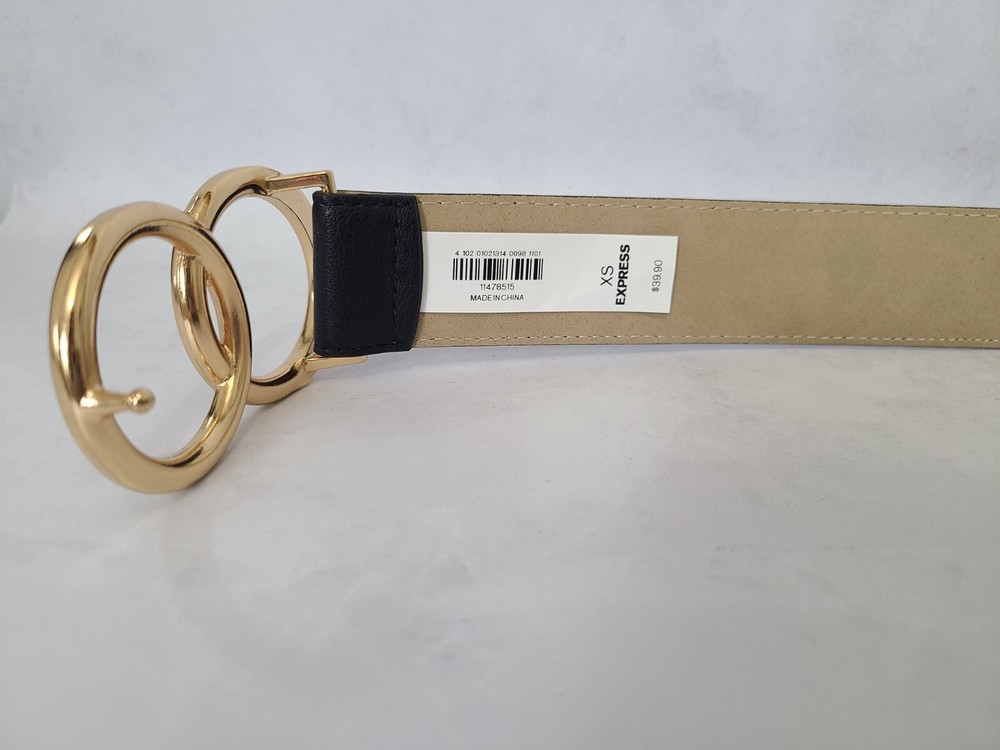 Black Belt with Gold Buckle