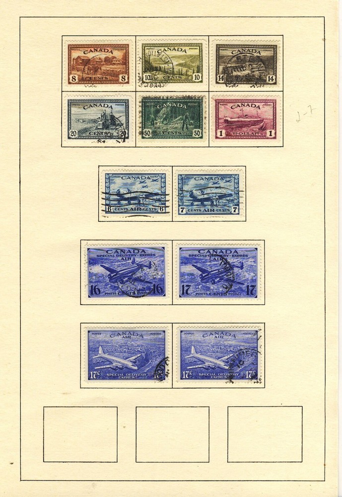 Canada 1897-1946 Used Collection 12 Scans