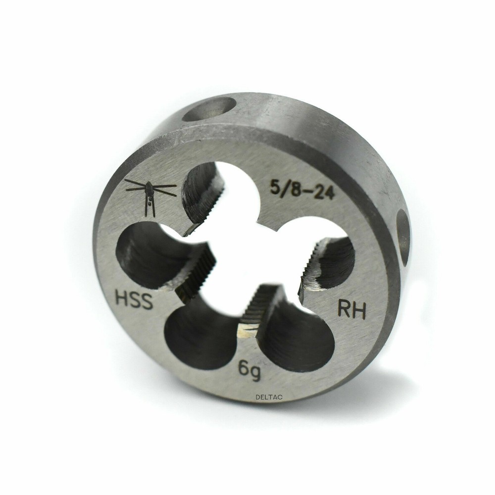 Lighthouse Quality Tools® - 5/8-24 RH HSS Round Threading Die 1-1/2" OD Gunsmith