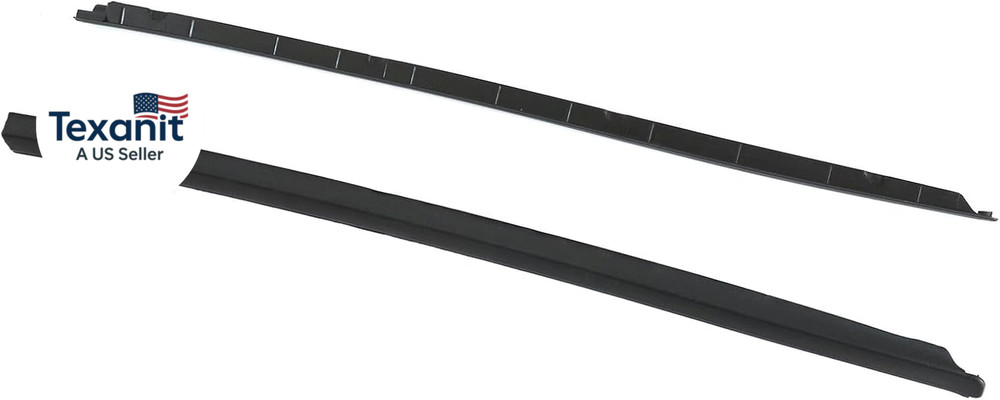 1Pair Front Right&Left Side Windshield Molding Strip Compatible with Dodge Ram 1