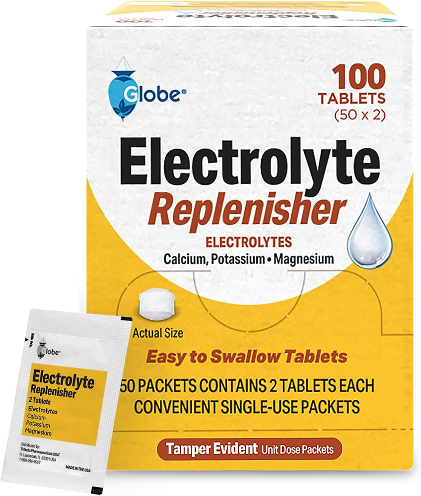 Globe Electrolyte Replacement Tablets for Rehydration, Exercise Recovery, Youth