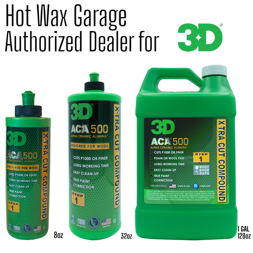 3D ACA 500 X-Tra Cut Compound - Step 1 Heavy Cutting Body Shop Compound