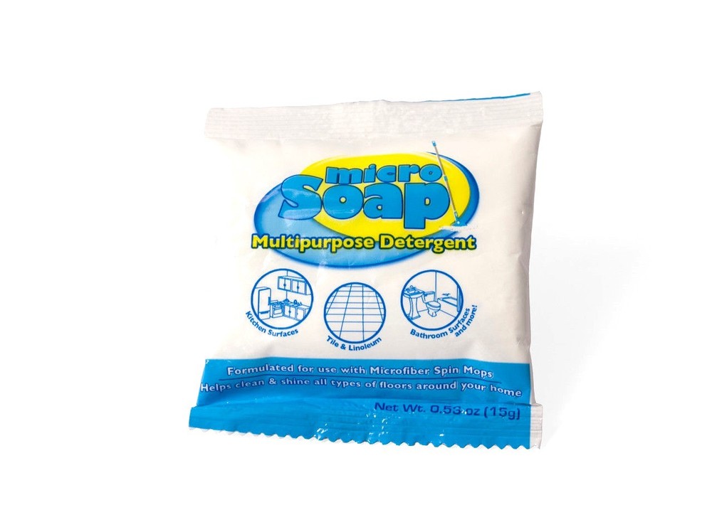Micro Soap Multi-Purpose Detergent for use with Spin Hurricane Mops & More 3Pk