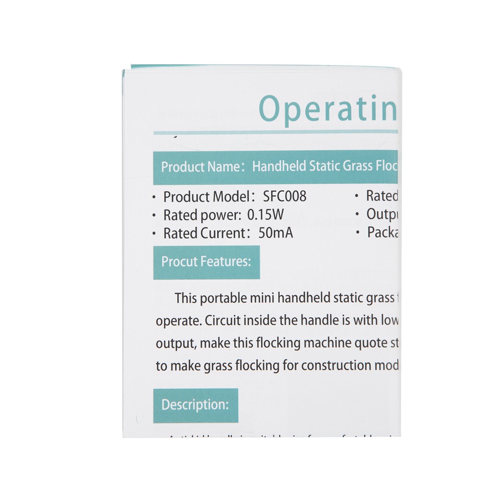 Static Grass Applicator Kit Electrostatic Flock Landscaping Flocking Machine usa