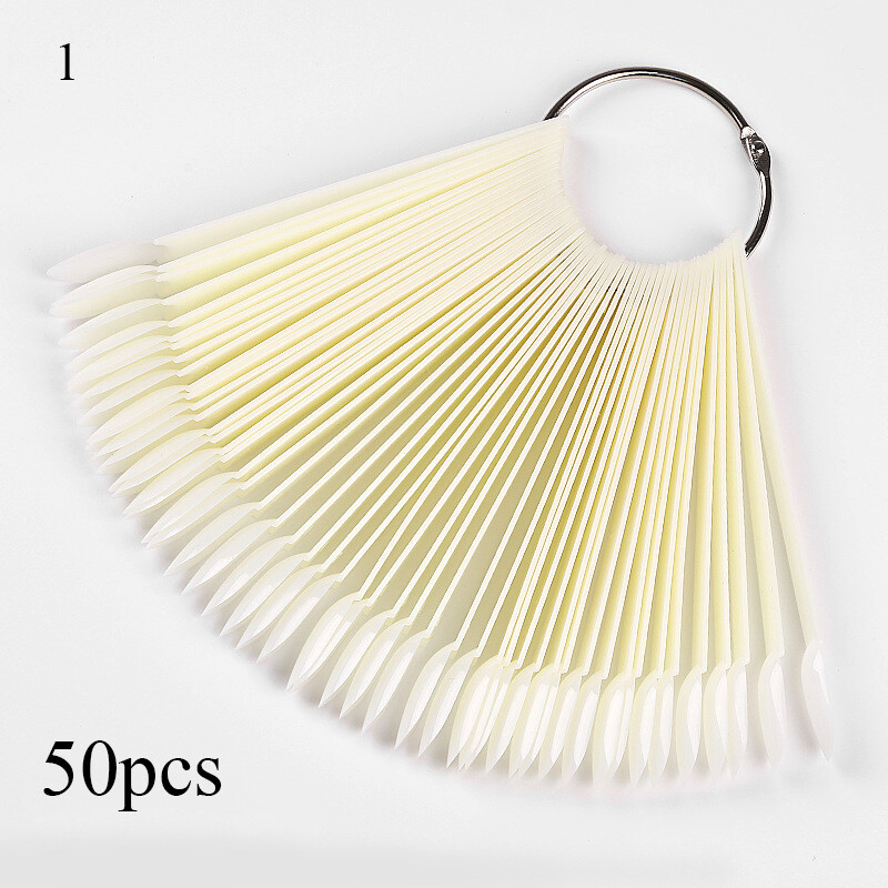 50/40 Pcs False Nail Art Polish Gel Nails Tip Sample Practice Display Tool❥