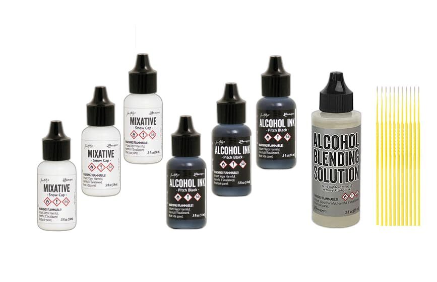 Ranger Mixative Bundle - Mixatives Plus 2 oz. Blending Solution and Trebbies
