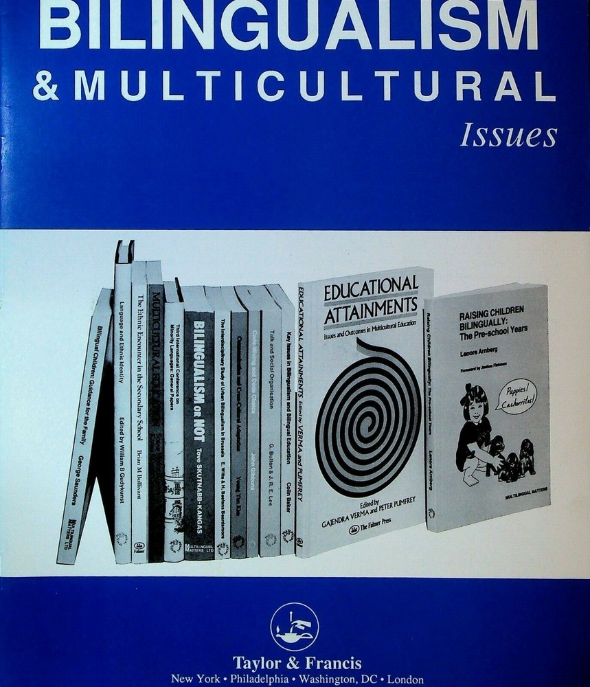 Bilingualism & Multicultural Issues Book Catalog Taylor & Francis 1989