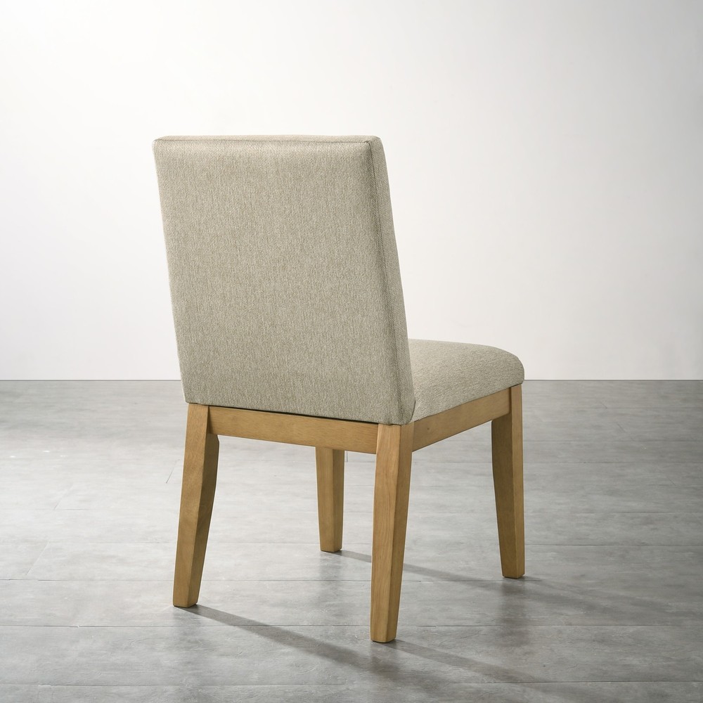 Set of 2 Contemporary Solid Wood Dining Chairs, Modern Kitchen Side Chairs