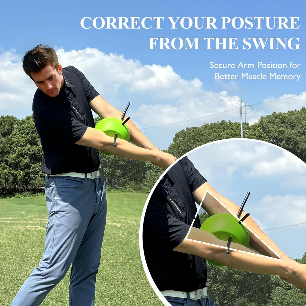 The Connector Golf Training Aid, Golf Swing Trainer for Posture Correction Pract