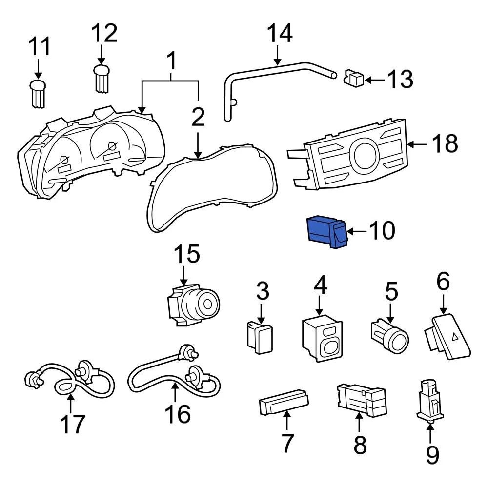 Toyota 8619002010 Audio Auxiliary Jack