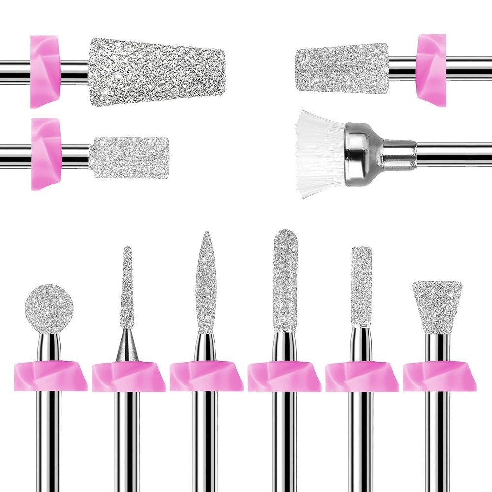 Makartt Nail Drill Bits:10Pcs Dimond Sanding Bit Sets for Drill...