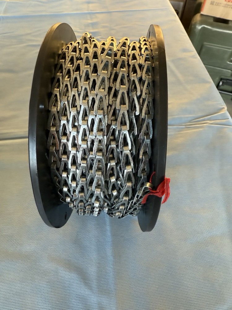 Sash Chain #35 Pre-Galvanized, Bright Galvanized  100FT Spool 106lbs Max Load