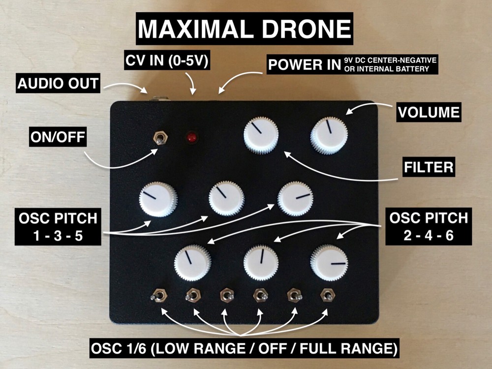 Maximal Drone (handmade synth, Rucci Electronics)