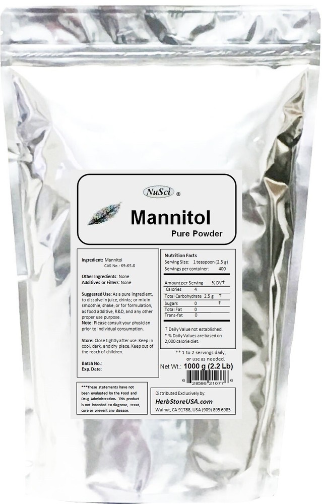 pure powder Mannitol1000Grams
