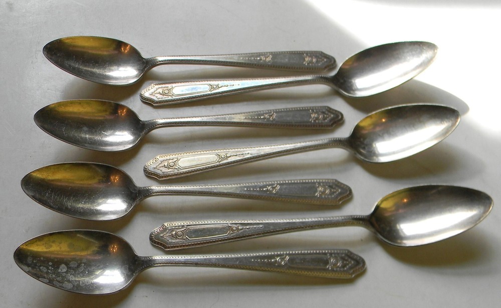 National Silver Co. EPNS Teaspoons ~ Martinique ~ 1934 Pattern