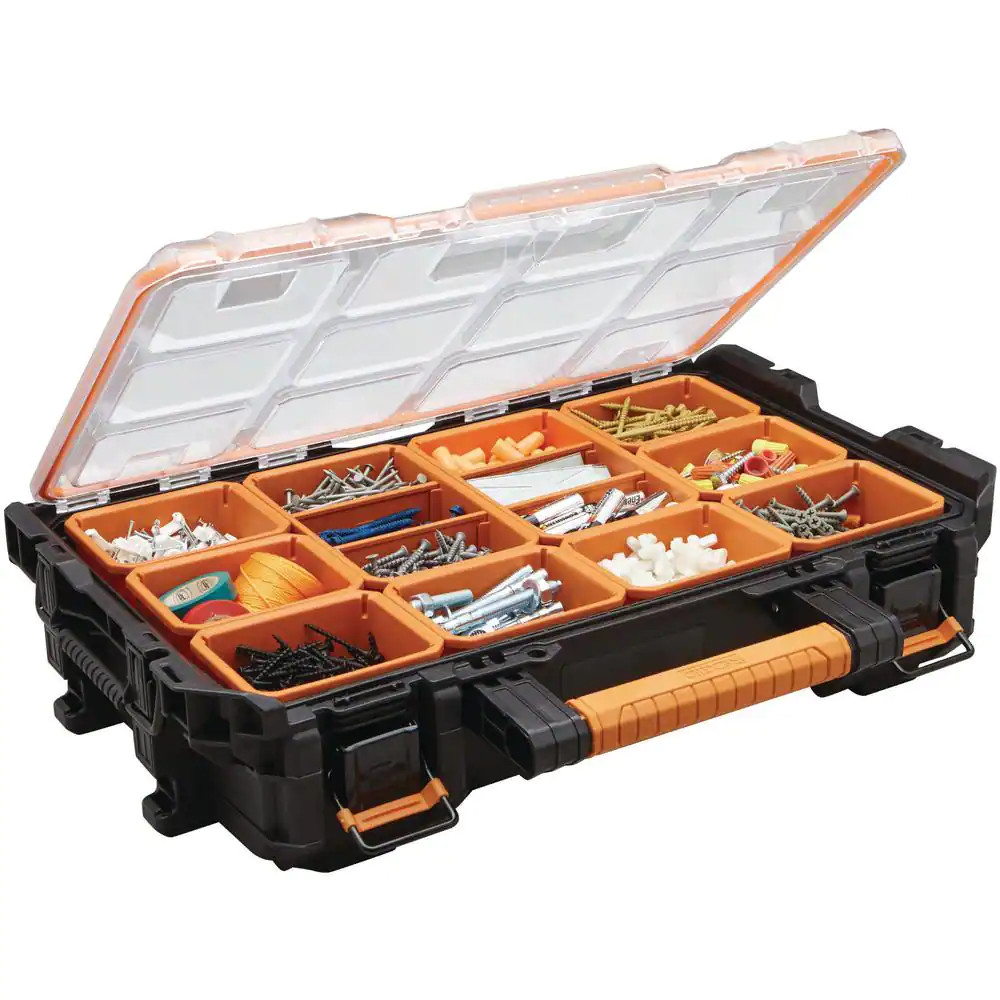 Pro Gear System Gen 2.0 Stackable Durable Weather Resistant 10-Compartment Small