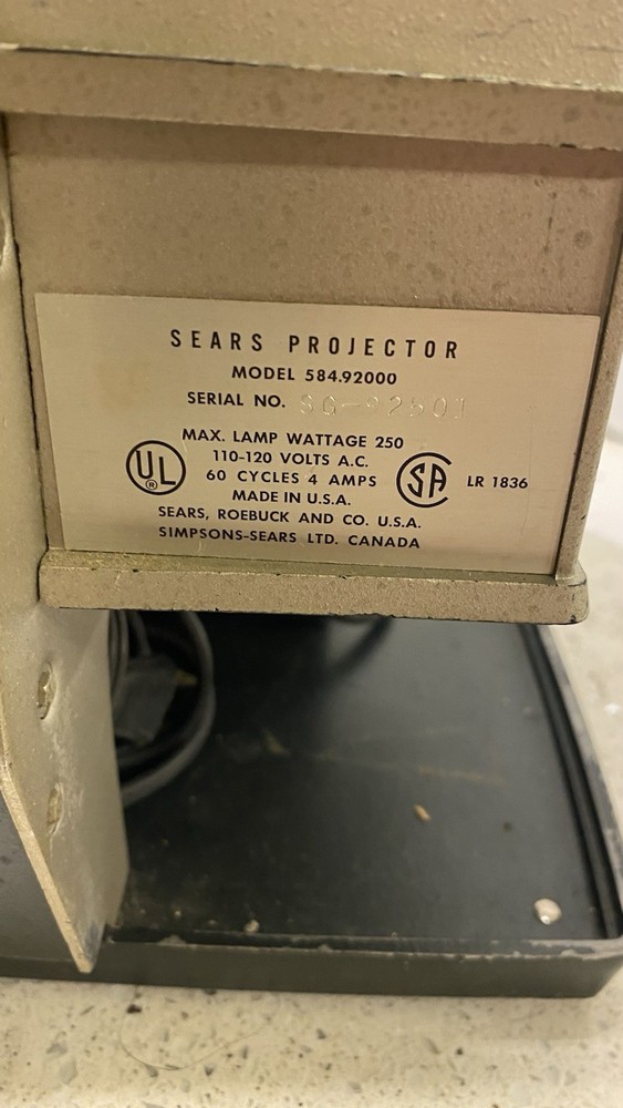 Vintage Sears 8mm Easi-load Model 200 Projector Tested